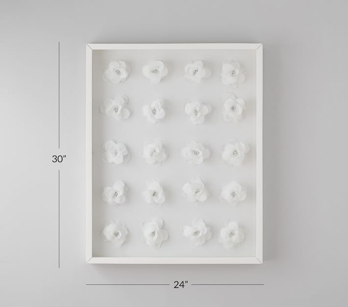 3D Fabric Flower Wall Art Pottery Barn Kids