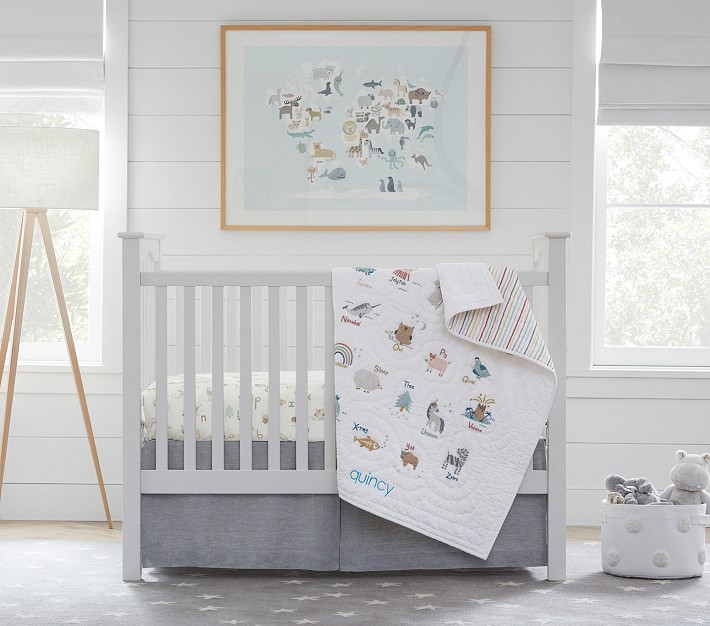 Quincy ABC Baby Bedding Sets Pottery Barn Kids
