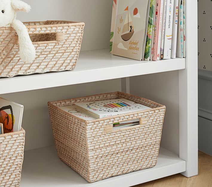 quinn white washed toy chest