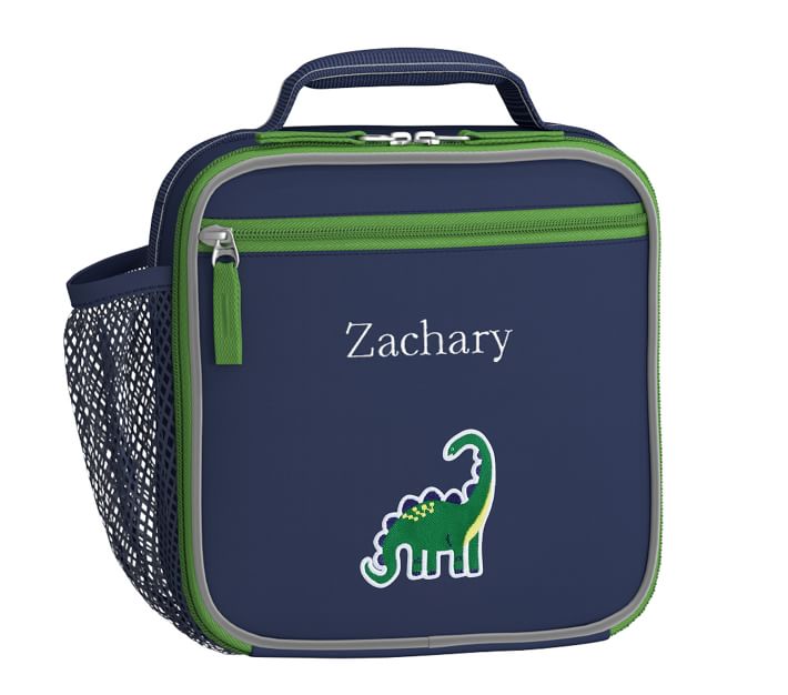 Fairfax Solid Navy & Green Classic Kids Lunch Box Pottery Barn Kids