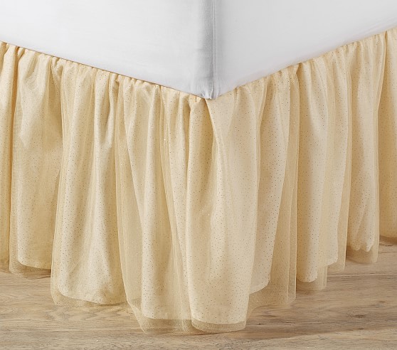 gray turquoise for Frozen Pottery Barn Kids Icy Tulle Full bed skirt 16" drop 
