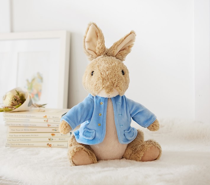Peter Rabbit Nursery Collection-FLOPPY BUNNY Pull Lungo Morbido Peluche Giocattolo 