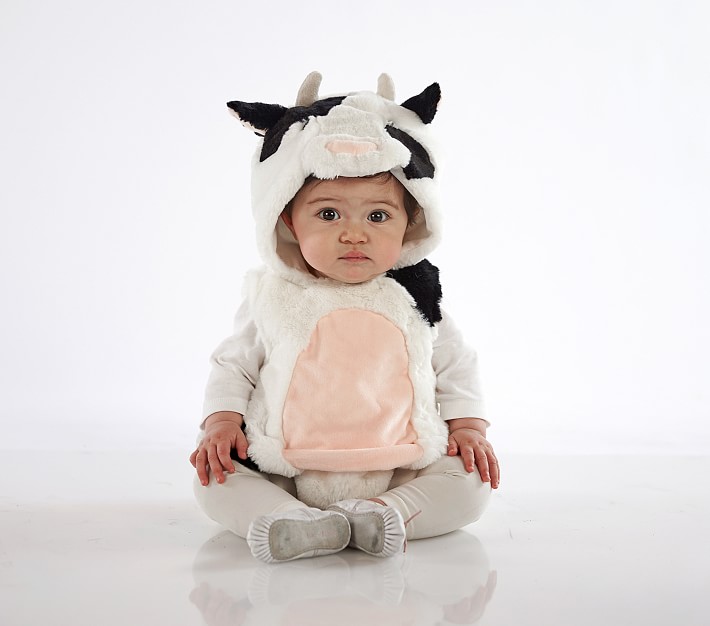 Baby Cow Costume Pottery Barn Kids - Diy Cow Costume For Baby Girl