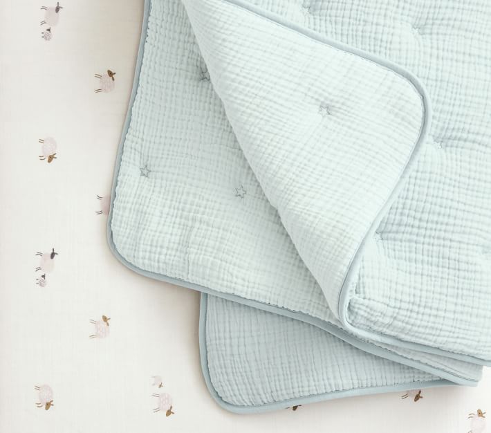 Cuddle Me Muslin Baby Quilt Pottery Barn Kids
