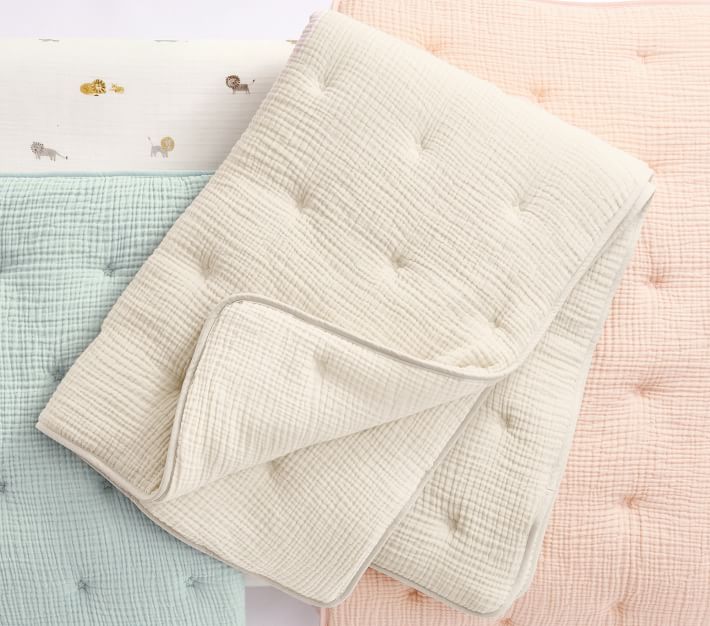 Cuddle Me Muslin Baby Quilt Pottery Barn Kids