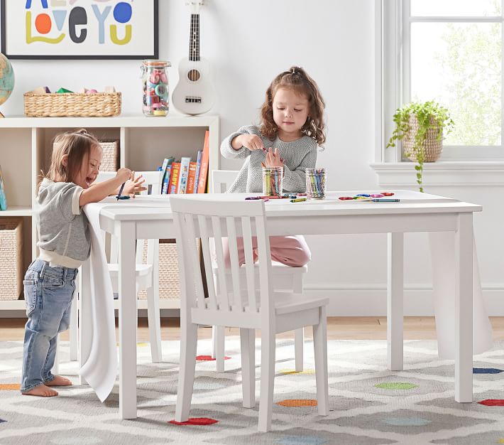 pottery barn play table and chairs