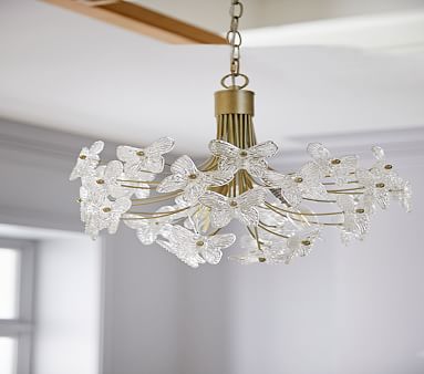Monique Lhuillier Crystal Butterfly Chandelier, Champagne