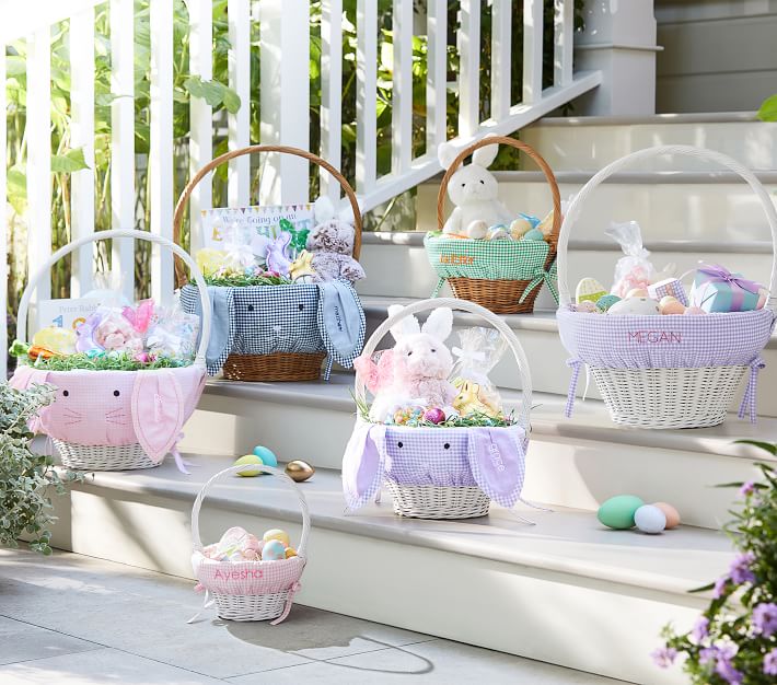 White Sabrina Easter Baskets For Kids Pottery Barn Kids