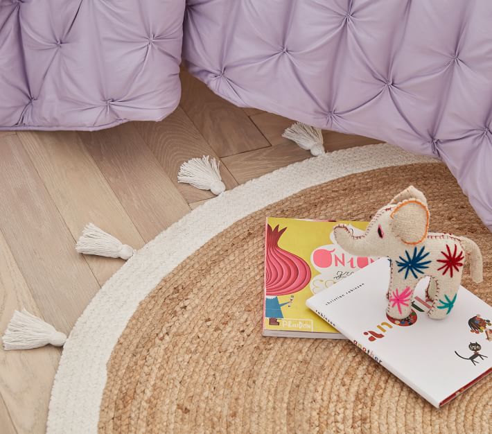 Chenille Jute Round Rug Pottery Barn Kids