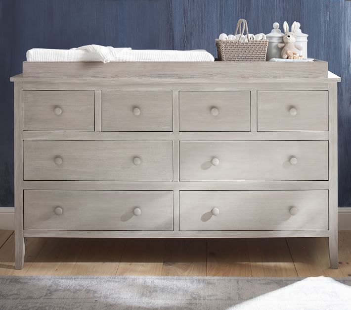 Emerson Extra Wide Changing Table Dresser & Topper Pottery Barn Kids