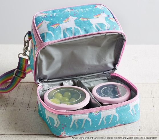 Pottery Barn Kids Mackenzie Aqua Disney Princess Dual compartment lunch box 