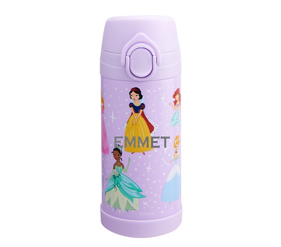 Small Aluminum Water Bottle Disney Store Cinderella NEW Ariel Princess 