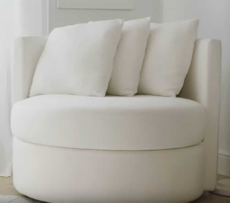 pottery barn round about chair