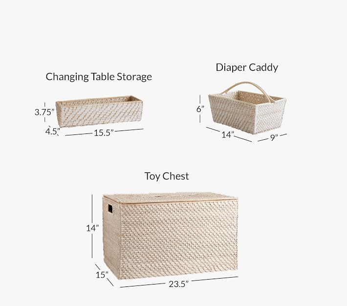 quinn white washed toy chest