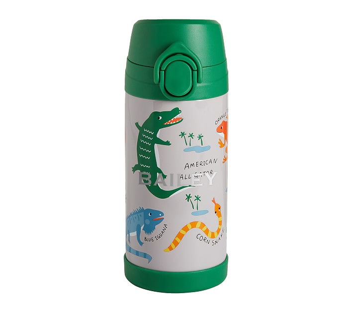 Mackenzie Gray Reptiles Water Bottle Pottery Barn Kids