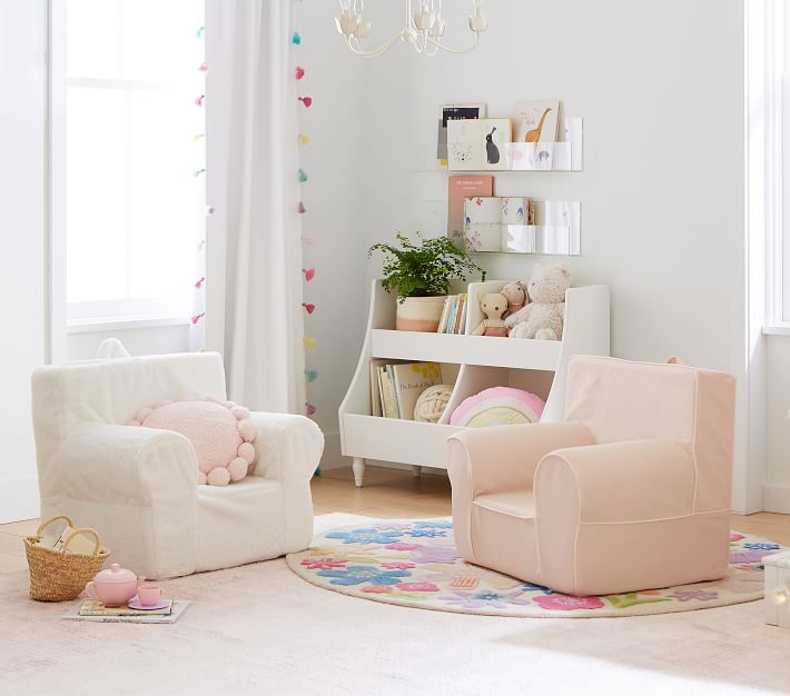 blush with white piping anywhere chair