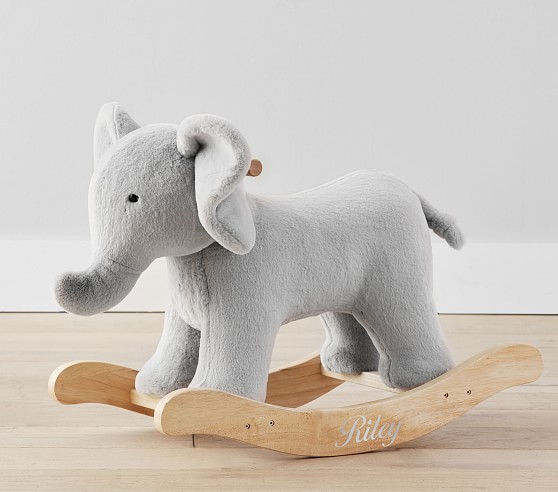 elephant wooden animal rocker