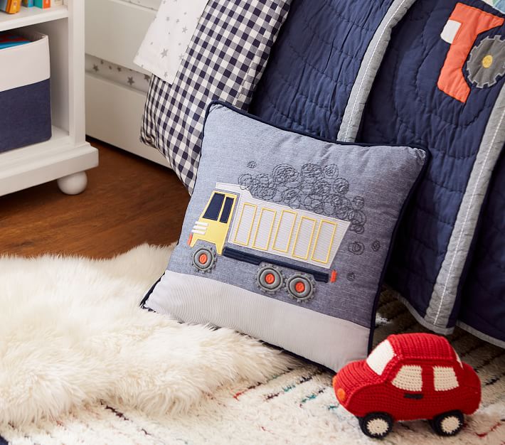 Dump Truck Sound Pillow Pottery Barn Kids