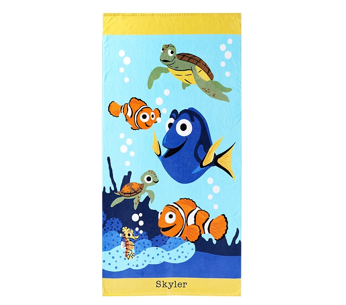 Disney and Pixar Finding Nemo Beach Towel Pottery Barn Kids
