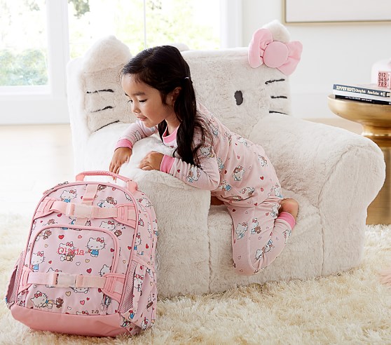 Hello Kitty Pink Girls Backpack Purse Travel Bag 8x10  New 
