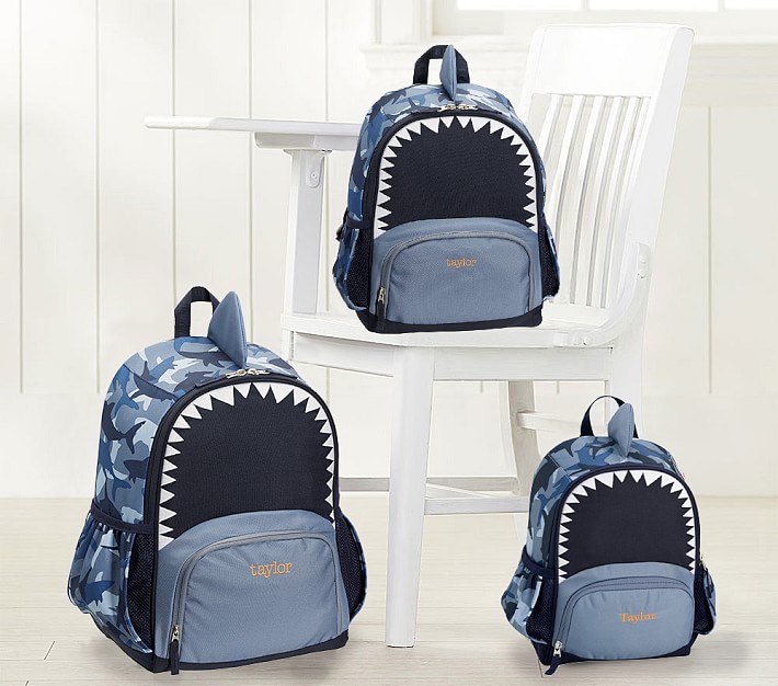 Mackenzie Critter Shark Backpack Pottery Barn Kids