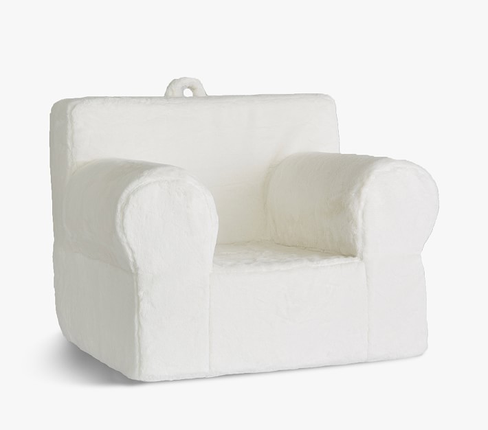 Oversized Ivory Faux Fur Anywhere Chair® Oversized Kids Chair