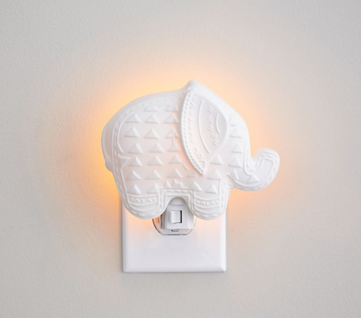 Ceramic Elephant Kids Night Light Pottery Barn Kids