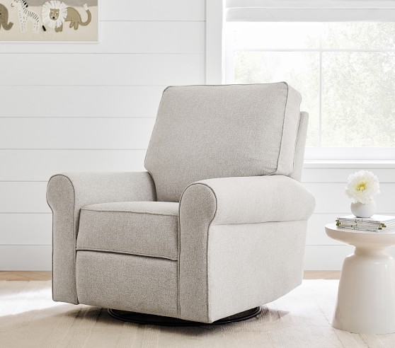 gray swivel glider recliner