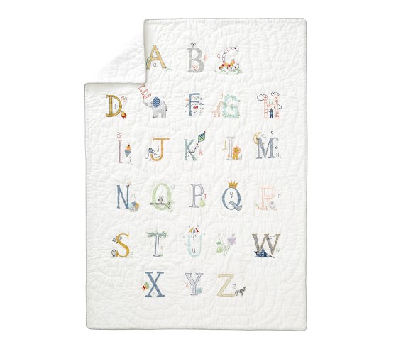 Alphabet Toddler Bedding Pottery Barn Kids