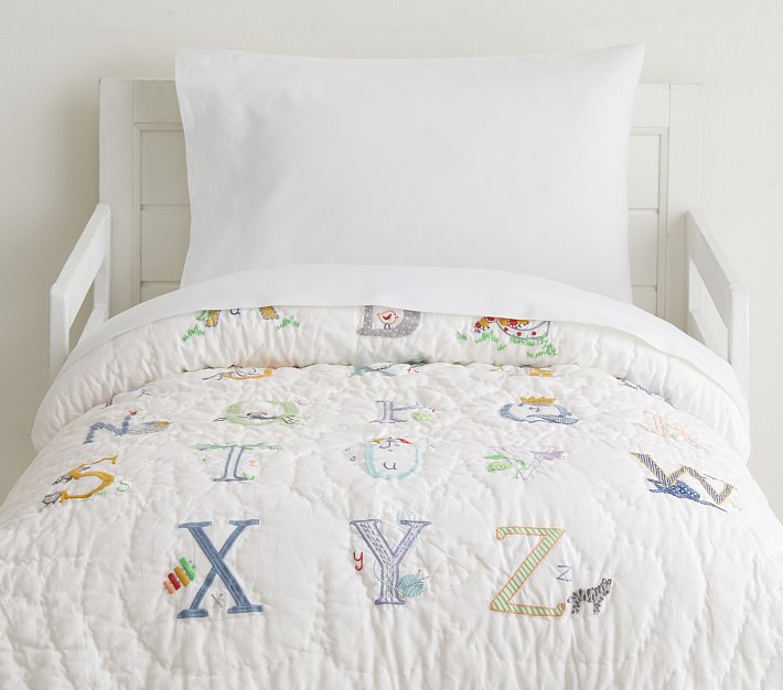 Alphabet Toddler Bedding Pottery Barn Kids