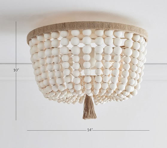 flush mount beaded light