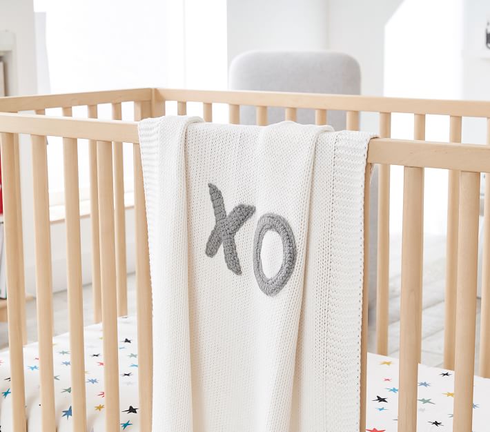 Xo Knit Modern Baby Blanket Pottery Barn Kids