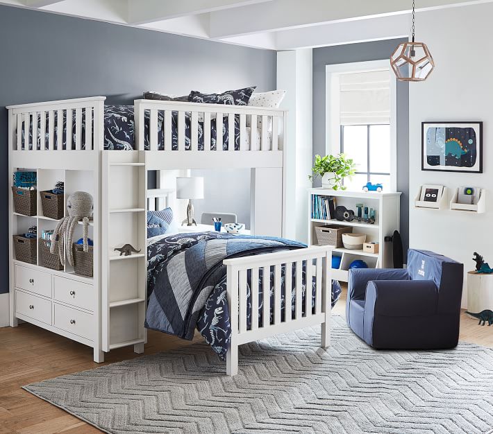 Oversized Navy Anywhere Chair® Oversized Kids Chair Pottery Barn Kids