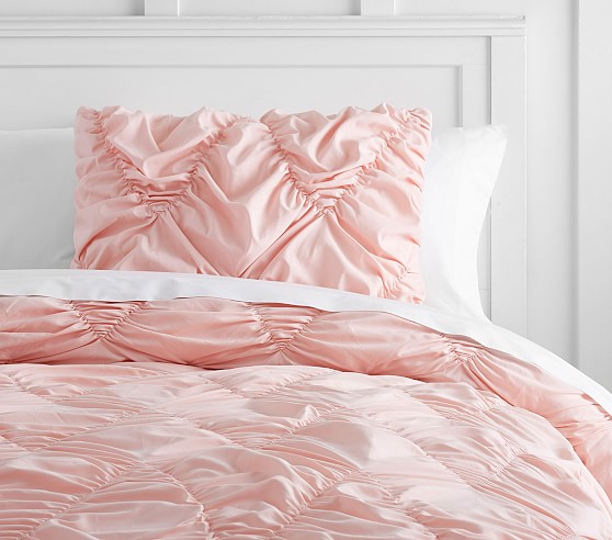 pottery barn pink comforter