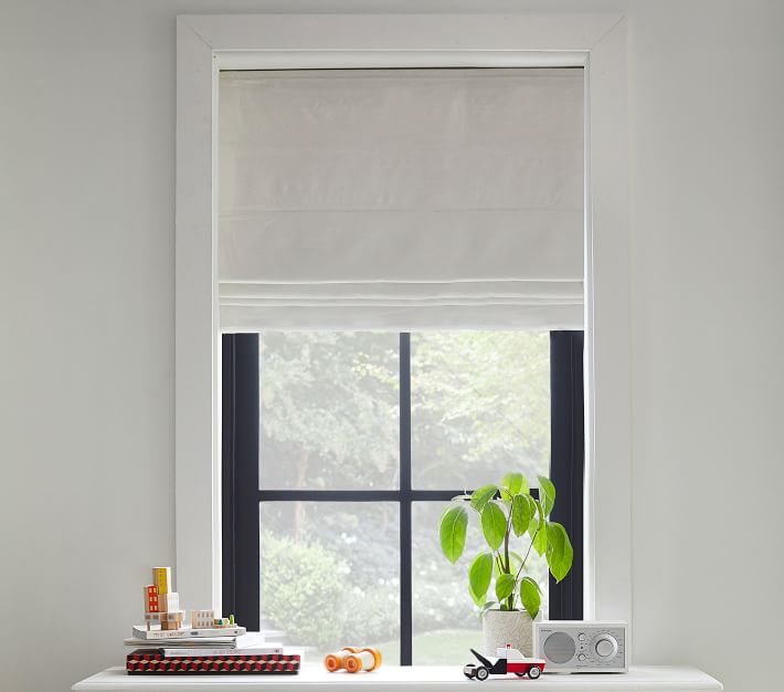 linen roman shades blackout