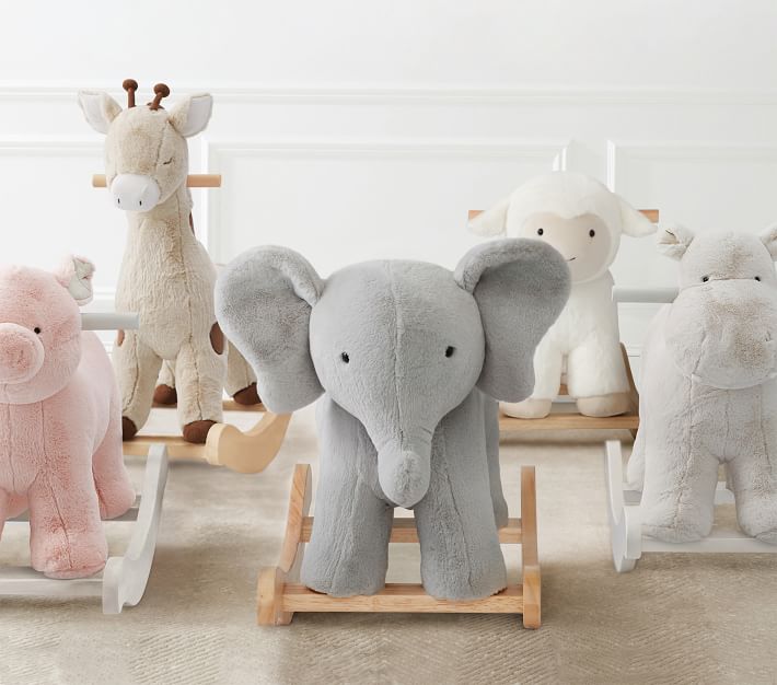 elephant critter nursery rocker