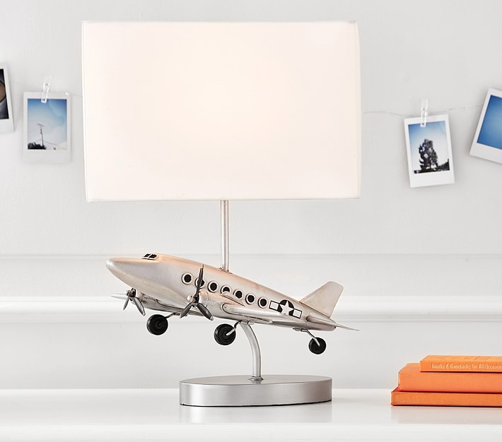 airplane lamp nursery