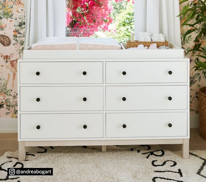 Cole Farmhouse ExtraWide Dresser & Topper Set Pottery Barn Kids