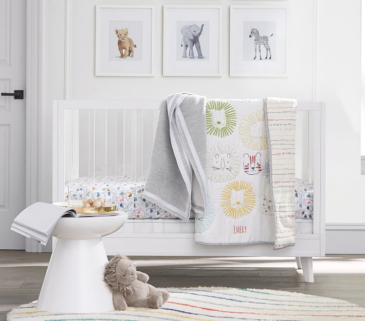 Sloan Acrylic Convertible Baby Crib Pottery Barn Kids