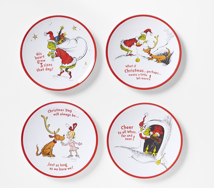 Dr. Seuss's The Grinch™ Plates Pottery Barn Kids