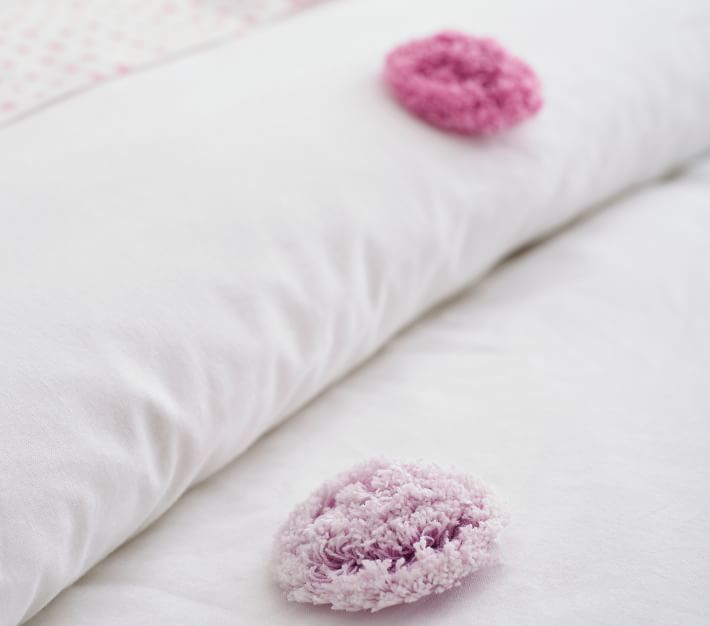 Zoey PomPom Duvet Cover & Shams Pottery Barn Kids