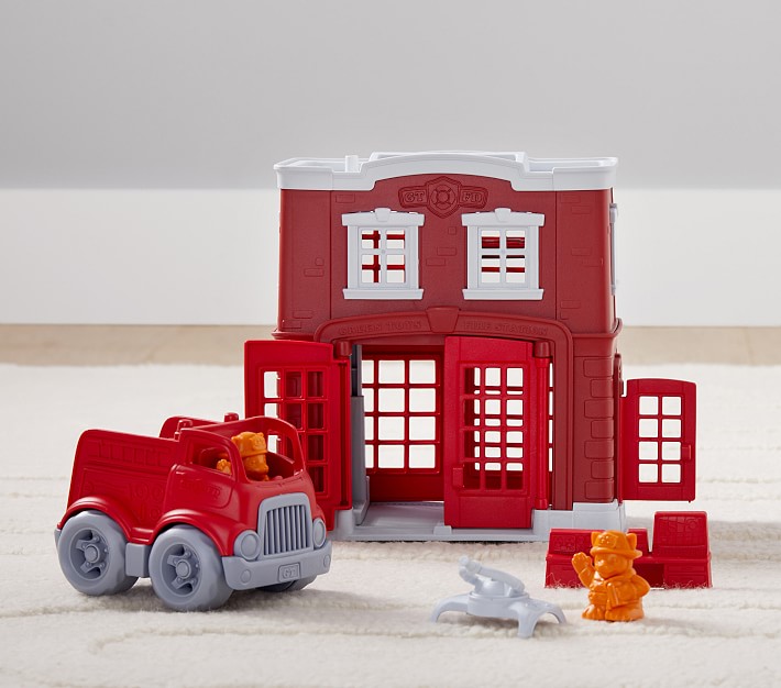Green Toys® Fire Station Playset Pottery Barn Kids