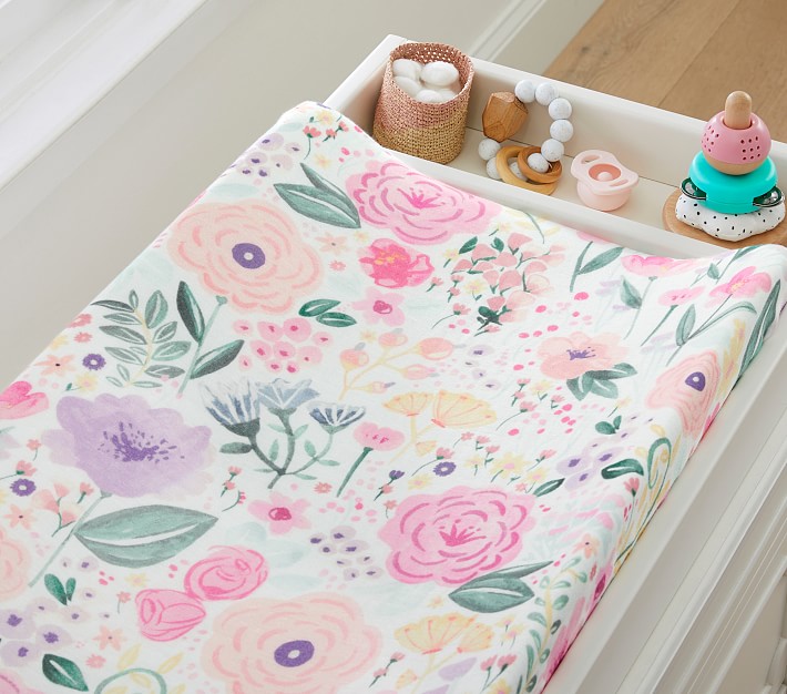 Flora Organic Muslin Changing Pad | Pottery Barn Kids