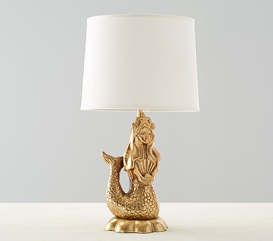 ceramic mermaid lamp