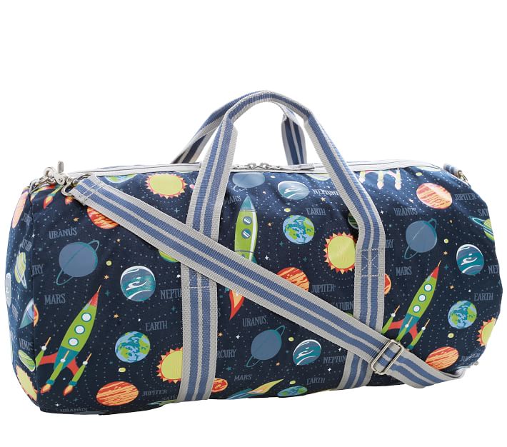 Mackenzie Navy Solar System Glow-in-the-Dark Large Duffle | Pottery ...