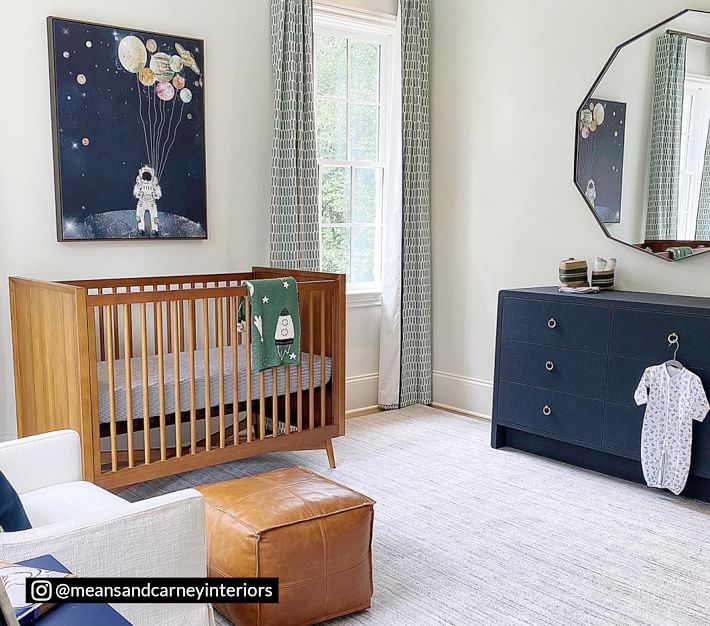 west elm x pbk MidCentury Convertible Baby Crib Pottery Barn Kids