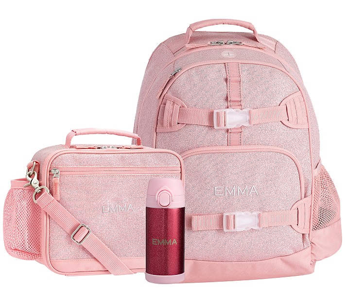 Mackenzie Pink Sparkle Glitter Cold Pack Lunch Bundle, Set Of 3 Pottery Barn Kids