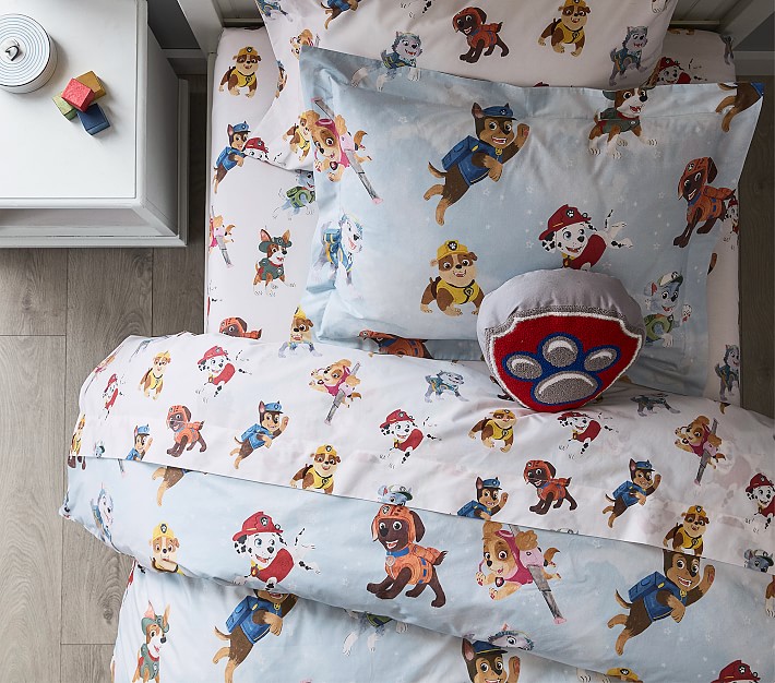 paw patrol blanket and pillow set