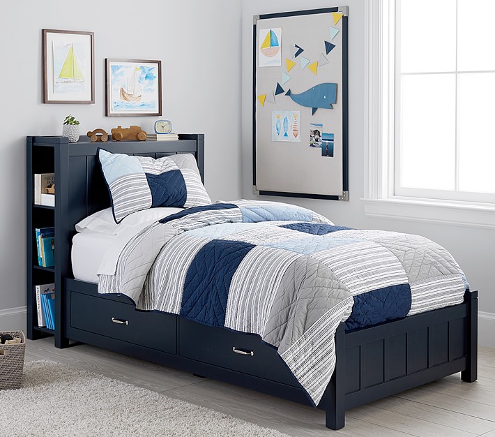 pottery barn full bed with storage