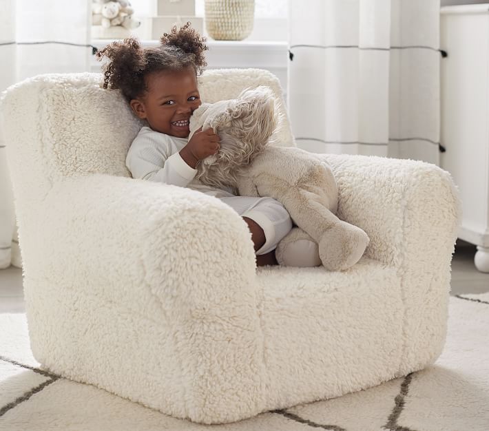 my first cream sherpa anywhere chair